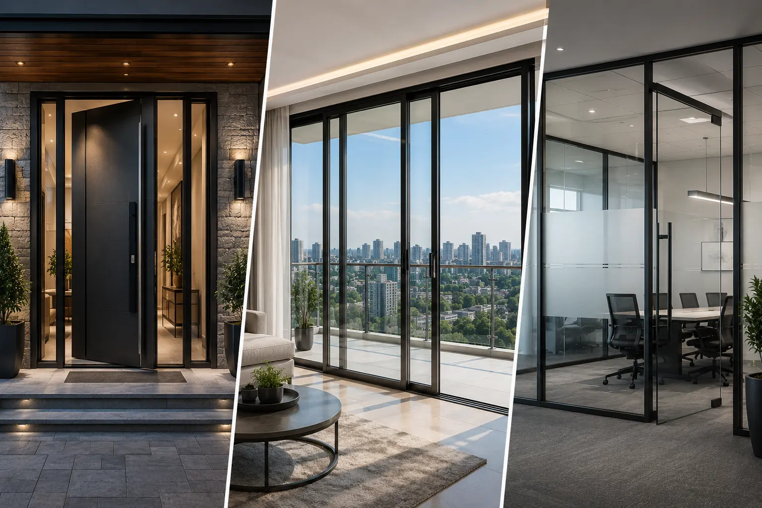 Best Aluminium Door Profiles for Main Entrance vs Balcony vs Office Use