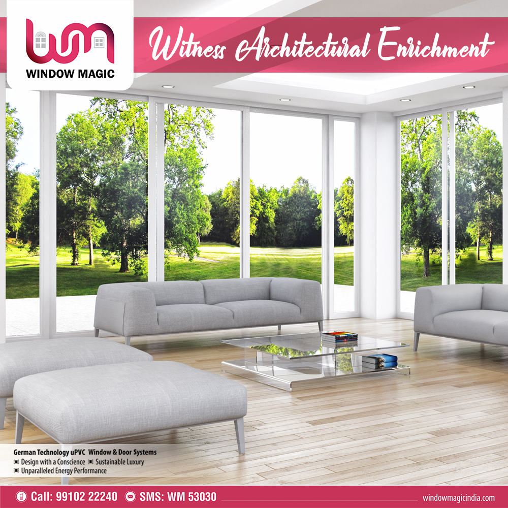 Add a touch of colour to uPVC profiles to make them more attractive - Window Magic India