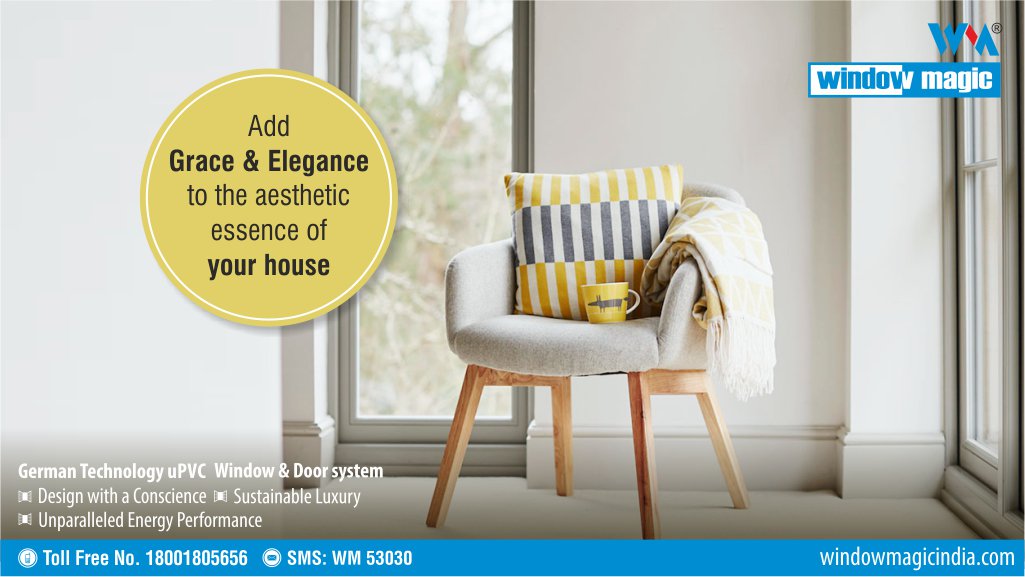 Latest Range of Aluminum and uPVC Windows - Window Magic India