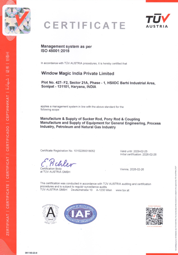 ISO 45001 Certificate